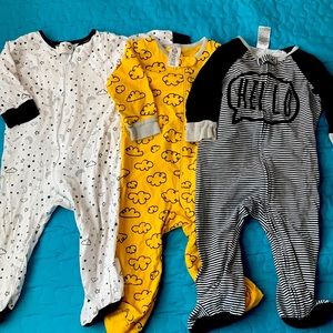 3 pack baby sleepers